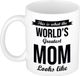 Bellatio Decorations Shoppartners Bv This is what the worlds greatest mom looks like cadeau koffiemok / theebeker 300 ml - Moederdag - verjaardag / bedankje / cadeau - tekst mokken