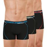 Athena - Set van 3 boxershorts voor heren, Athena sporttrainingsschuif, zeer rekbaar, ademend, sneldrogend, Oeko-Tex-standaard 100