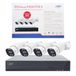 PNI House IPMAX POE-8 videobewakingsset met NVR en 4 IP-camera's, 8 MP resolutie, nachtzicht, bewegingsdetectie, IP66 waterdicht, compatibel met IP-technologie