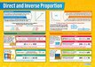 Daydream Education Direct and Inverse Proportion Math Chart - Laminated Gloss Paper - A1 (594mm x 850mm) - Classroom Math Poster