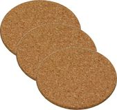 Cosy & Trendy Pannenonderzetters - 6 stuks - Rond - Kurk - 20 cm
