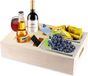 Allecto plus - Banc en bois avec boîtes à snacks et plateau pour deux snacks