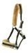 PFIFF houder met kunstbont onderlegger paardenhalters., Warmblut/Full, zwart-bruin