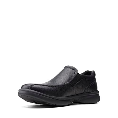 Clarks Bradley Step Slipper voor heren, Blk Tumbled Lea, 43 EU