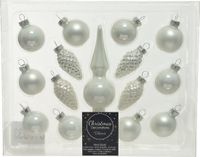 Decoris Figuur gl mini piek warm wit 15st