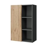 Vicco Willow Middelhoge kast – 56 x 86 cm met 3 open vakken Ambachtelijk