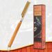 Brosse pour four à pizza avec grattoir - Fil de cuivre - Manche en bois - Poils en acier inoxydable
