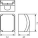 Koala opbouwserie, IP44, blanc, interrupteur double