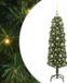 vidaXL Kunstkerstboom Groen 150 cm PVC en Staal en Kunststof