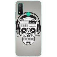 Huawei P Smart 2020 Skull music bedrukt siliconen hoesje