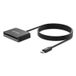 Manhattan USB-C Smartcardlezer met Contact, MicroSD, USB-C, Zwart
