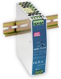 Mean Well NDR-75-12 DIN-rail netvoeding 12 V/DC 6.3 A 75 W