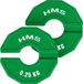 HMS TSN Serie - Progressief Gewicht Talerz - 2 x 0,25 kg - Elastisch - Groen