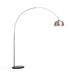 QAZQA Grande - Staande booglamp - 1 Lichts - 170 cm - staal