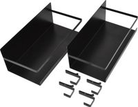 Joejis set van 2 keukenrekken opbergorganisator en 4 haken ruimtebesparende