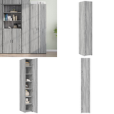 Buffet haut Sonoma gris 30x42,5x185 cm bois d'ingénierie