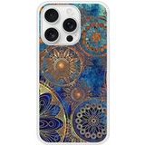 Apple iPhone 16 Mandalla bleu Verstevigd hoesje met sublimatie bedrukking