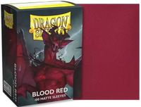 Dragonshield 100 Box Sleeves Matte Blood Red