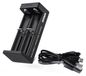 Xtar MC2S NOUVEAU Chargeur, USB Type-C, Chargeur Universel pour Batteries Li-Ion & NiMH, Convient pour Batteries 18650, CR123, AA et AAA, avec 2 Compartiments de Charge