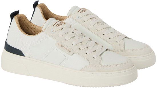 Björn Borg Breakpoint Sneakers Heren Schoenen mannen - Wit/Beige - Witte Sneaker - Maat 44