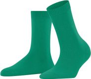 FALKE Cosy Wool eenkleurig wol sokken dames groen - maat 35-38
