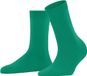 FALKE Cosy Wool eenkleurig wol sokken dames groen - maat 35-38
