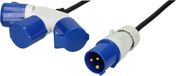 Max Hauri 163897 Stroom Verlengkabel Blauw, Zwart 1.5 m H07RN-F 3G 1,5 mm²