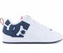 DC Shoes Court Graffik Baskets Homme Blanc Cuir Caoutchouc