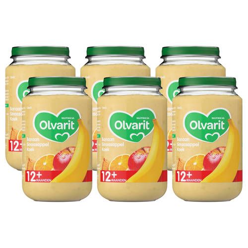 Olvarit 12m+ banaan sinaasappel koek 6x200g