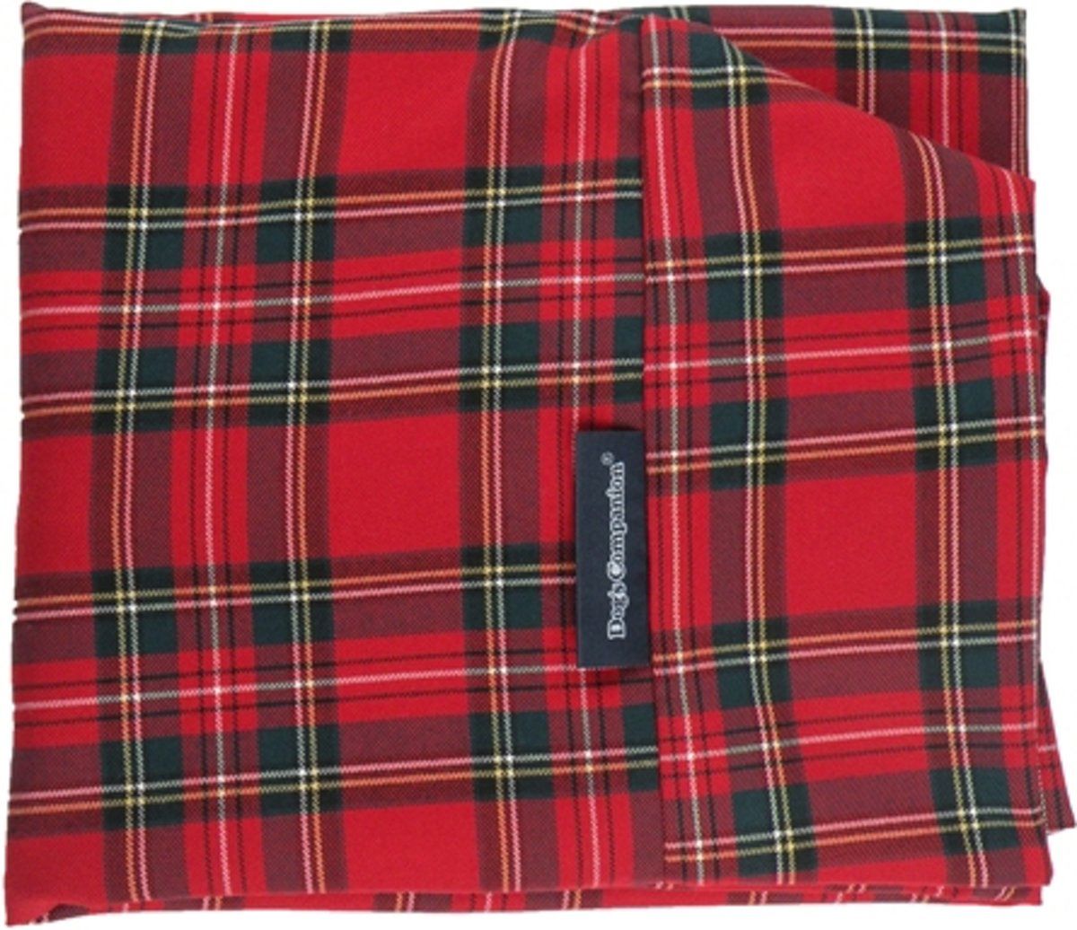 Dog's Companion Hoes Hondenkussen - M - 90 x 70 cm - Royal Stewart Rode hoes hondenkussen