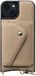AVY Leren Hoesje Geschikt voor Apple iPhone 14 / 13 | Met Magnetische Kaarthouder | Compatibel met MagSafe | Leather Case met Wallet | Beige