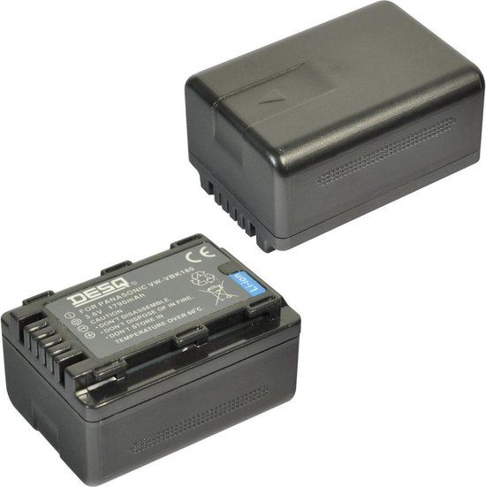 DESQ Accu Panasonic VW-VBK180 - 1790 mAh - Li-Ion