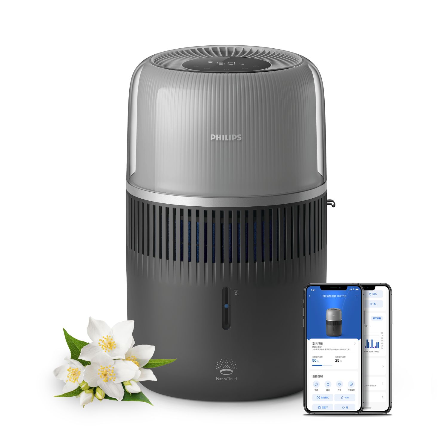 Philips 5000 series Luchtbevochtiger - HU5710/03 - Grafiet