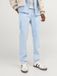 JACK & JONES JJICLARK JJEVAN AM 295 Jean Homme - Coupe Regular - Coton/Lyocell/Élasthanne - Denim Bleu - Taille 33/30