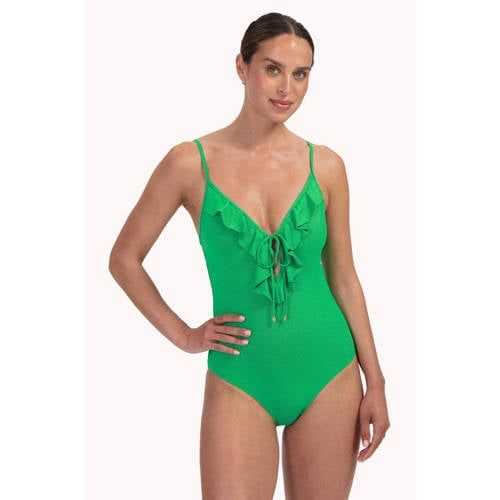 Cyell Badpak met Lurex en Ruches Groen