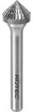 Rotec HM-Stiftfrees, model K - Z6 / Kruisvertand / ø16x8x57xø6mm 90° - 4381601