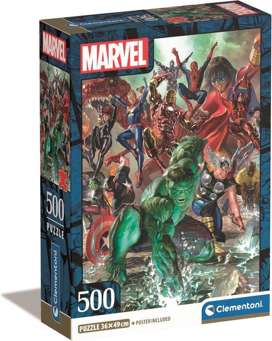 Clementoni Puzzel Marvel The Avengers 500 Stukjes