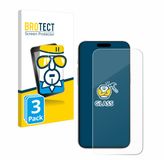 BROTECT Glas Screenprotector voor Apple iPhone 16 - Gehard Beschermglas 9H 3 Stuks