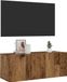 Maison Exclusive - meuble TV mural, aspect bois vieilli, 80x30x30 cm, panneau de fibres de bois