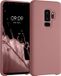 kwmobile hoesje geschikt voor Samsung Galaxy S9 Plus - Hoesje met siliconen coating - Smartphone case in winter roze
