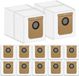 Eufy 12 sacs pour aspirateur robot Eufy Clean L60 SES / L60 Hybrid SES / L50 SES - station d'aspiration - grande capacité 2,5 l - sacs d'aspirateur - pièces de rechange 2-en-1 pour station de nettoyage