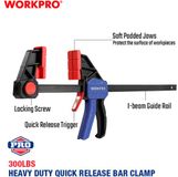 WorkPro Eenhandsklem WP232041, 450 mm