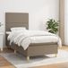 Maison Exclusive - Lit boxspring avec matelas, couleur taupe, 90x190 cm, textile