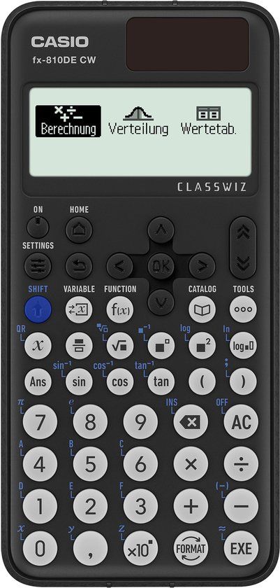 Casio FX-810DE CW Technische rekenmachine Zwart
