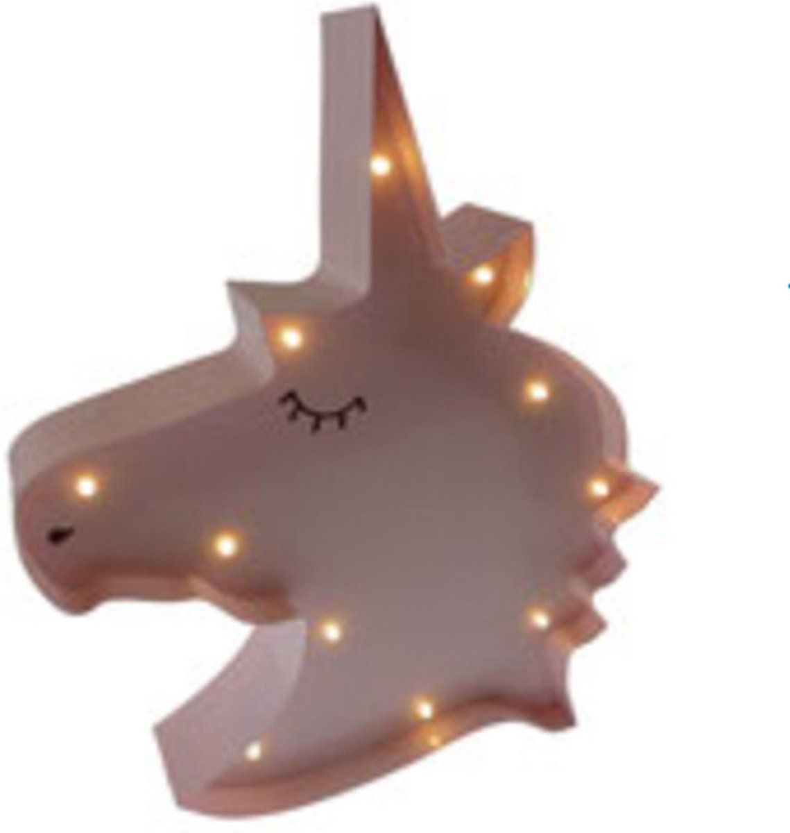 Marquee-lights Marquee-light - LED lamp - Eenhoorn - Roze - L 31 x B 25,6 x H 5 cm