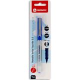 Centauro Balpen met naaldpunt, 0,5 mm, vloeibare inkt, blauw, hoge druk, fijne lijn, minder druk bij het schrijven, perfect als schoolmateriaal