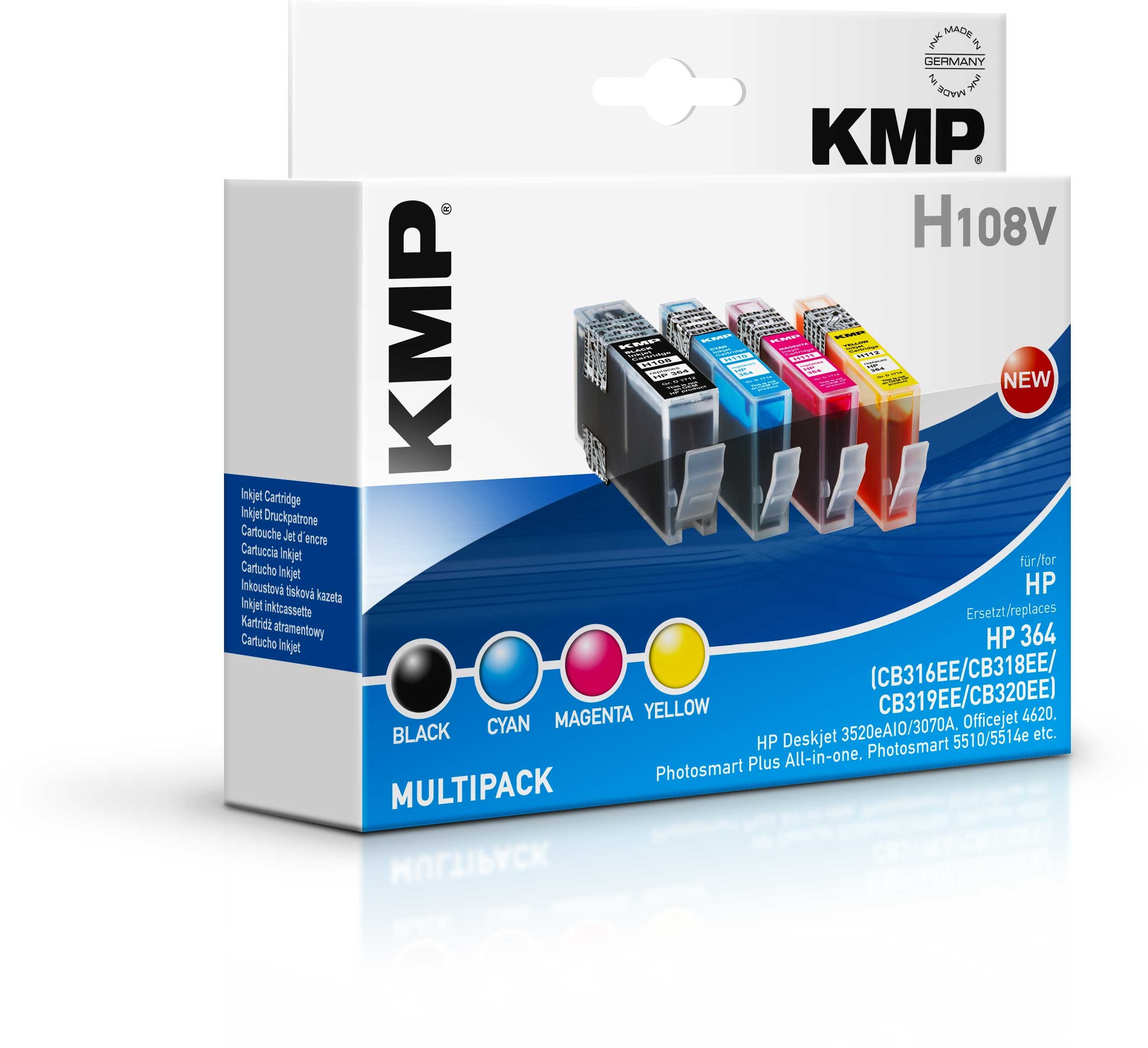 KMP H108V multi pack / cyaan, geel, magenta, zwart