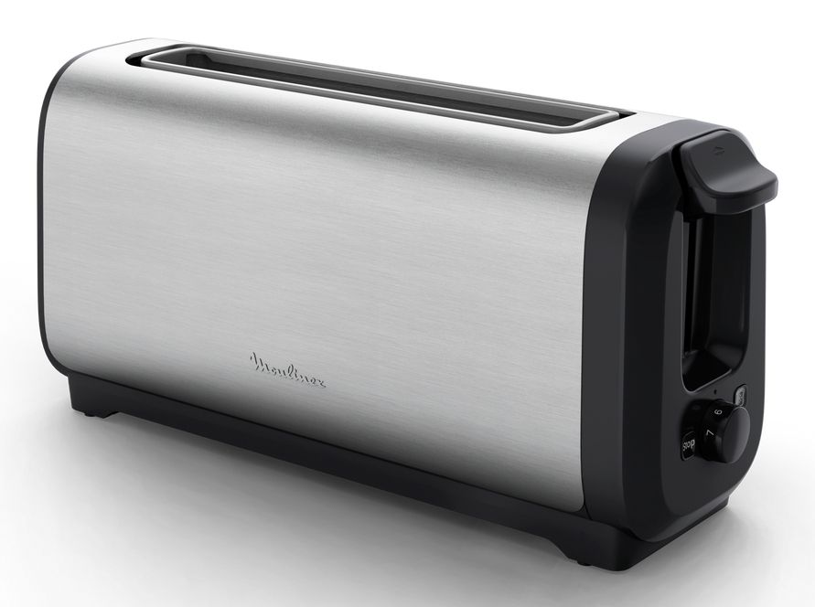 Moulinex LS5S0DE0 - Broodrooster - 1 snede - 1430W - Zwart/RVS
