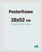 yd. Cadre pour affiche 38x52 cm Blanc Mat MDF Parma