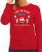 Bellatio Decorations foute Kersttrui/sweater dames - I Wish You Nothing Butt Merry Christmas - rood XL